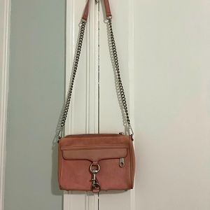 Rebecca Minkoff shoulder pink bag.